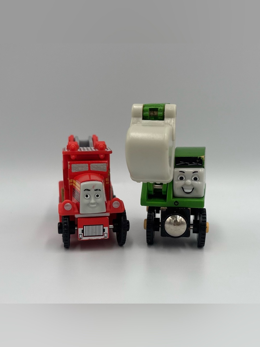 Vintage Thomas & Friends Alfie the Excavator Flynn the Firetruck Train Toy Lot